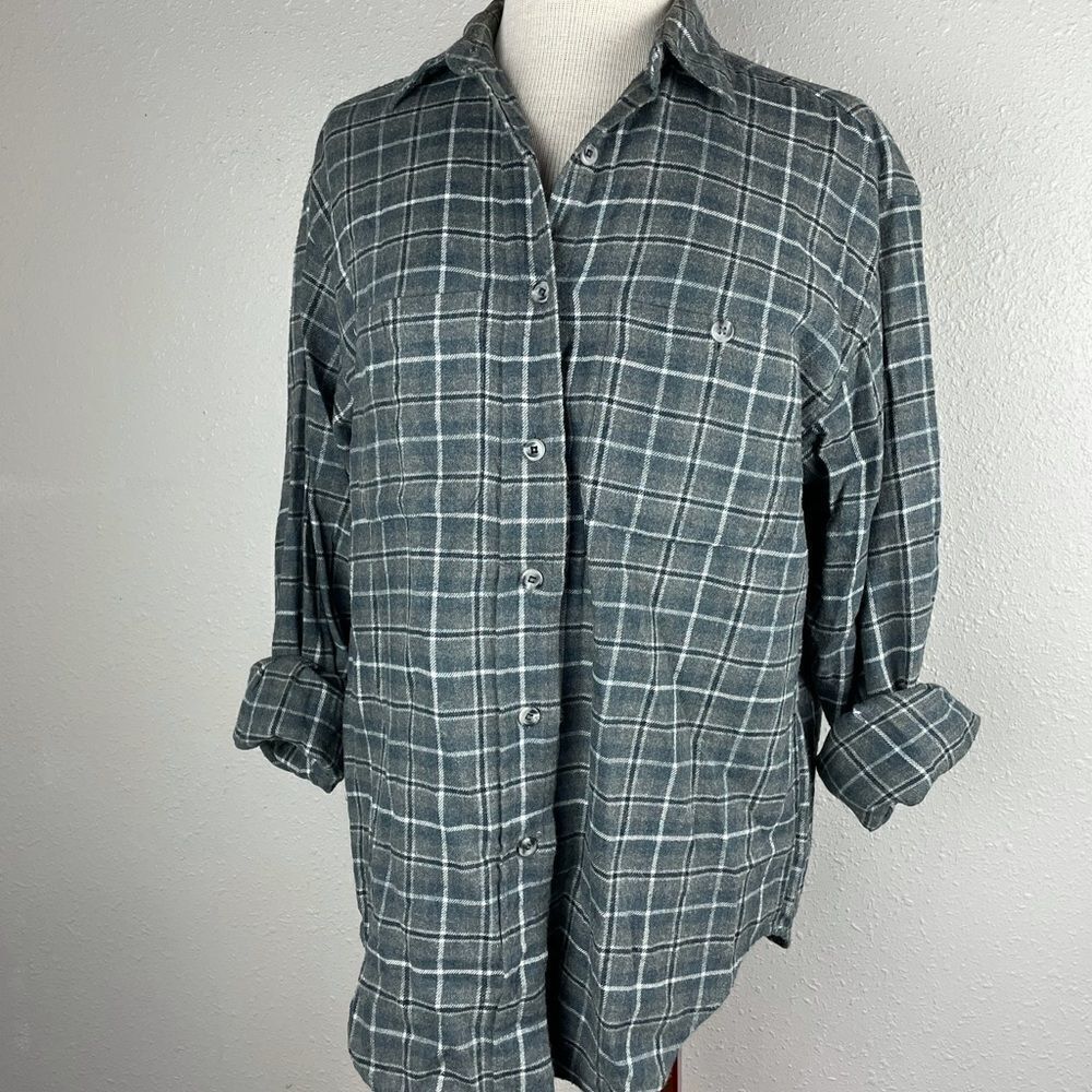 Jessi Lee Flannel Button-down Shirt Size S EUC